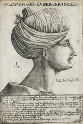 Sultan Suleiman I den Storslåede, ca 1530
