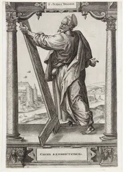 H. Judas Taddeus S. Ivdas Thadevs (titel på objekt) Kristus og de tolv apostle og St. Paul (serietitel)