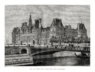 Rådhuset, Paris, Frankrig, 1886