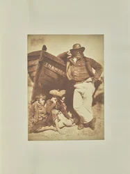 [James Linton og tre drenge]