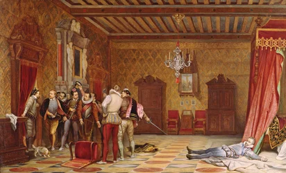 Mordet på Henri de Lorraine (1549-88) duc de Guise, 1834