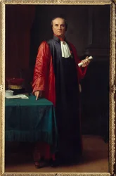 Portræt af doktor Rostan (1790-1866) Maleri af Hippolyte Flandrin (1809-1864) 1800-tallet Aix en Provence, Musee Granet