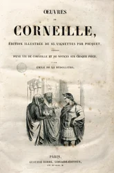 Frontispice af Pierre Corneilles værker (1606-1684), udgave af 1864 (stik)