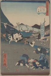 Udsigt over Nishi og Kazu Isaka Koishikawa, ca. 1860 (o d t)