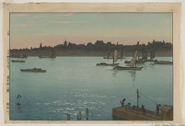 Sumida River - Afternoon, fra serien, Twelve Scenes of Tokyo, Taisho-æra