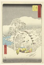 Fujikawa, en bjerglandsby også kaldet Fujiyama Fujikawa sanchu no sato Fujiyama (titel på objekt) Berømte ansigter på de 53 stationer (serietitel) Gojusan tsugi meisho zue (serietitel på objekt)