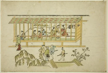 A House of Courtesans, fra serien "The Appearance of Yoshiwara (Yoshiwara no tei)"