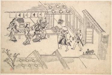 Indgangen til Ageya-machi, fra serien „Scener i Yoshiwara (Yoshiwara no tei)“