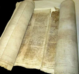 Torah-rulle fra det jødiske samfund i Kaifeng, Kina