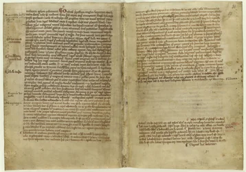 Versberetning om Magna Carta i Chronicle of Melrose Abbey, 1270