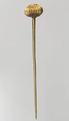 Pin med kugleformet hoved, ca. 14.–13. århundrede f.Kr. (guld)