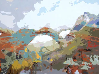 Landscape Obscura - 12, 2024 (olie på lærred)