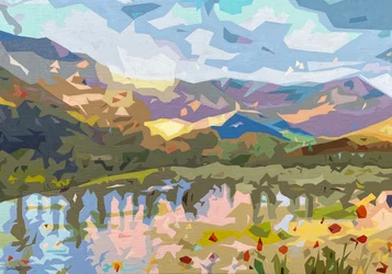 Landscape Obscura #4, 2023 (olie på linned)