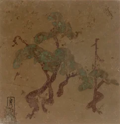Pine Trees, Edo Period, slutningen af det 16. århundrede fra det 17. århundrede.