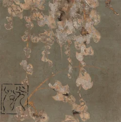 Blåregn blomstrer, Edo-periode, begyndelsen af det 17. århundrede.