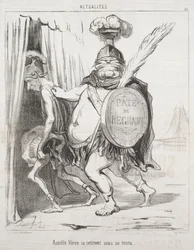 Aktualiteter: Achilles trækker sig tilbage i sit telt, 1850.
