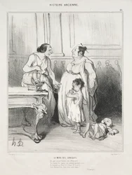 Ancient History, plade 46: The Mother of the Gracchi, 1842.