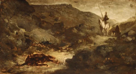 Don Quixote og det døde muldyr, efter 1864.