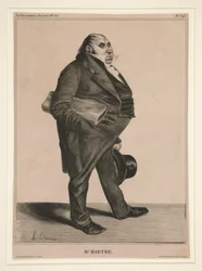 hr. Barthe, pl. 294 fra serien C?l?brit? de la karikatur (karikatur