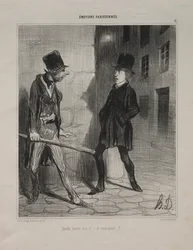 Parisian Emotions, plade 11: What Time is it Please, 24. november 1839.