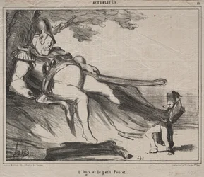 Kosakkerne til latter (plade 61): Trolden og hans lille Tom Thumb