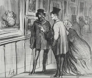Udstillingen af 1859 plade 8: Maleren, der havde et maleri, nægtede..., 1859.