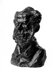 Busterne af "Celebrites du Juste Milieu" "" karikatur af baron Jacques Antoine Adrien Delort (1773-1846), general og deputeret. The mocking.”” Skulptur af Honore Daumier (1808-1879) 1800-tallet. Inv L 48,21 Dim i cm H 23 x L 1 Musee des Beaux