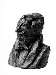 Busterne af "" celebrites of the right middle"" "" karikatur af Alexandre Simon Pataille (1781-1857), magistrat og stedfortræder. Gourmet"" Skulptur af Honore Daumier (1808-1879) 1800-tallet. Inv L 48,24 Dim i cm H 17 x L 1 Musee des Beaux Ar