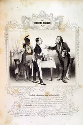 illustrationer om ideer og legender Philipon under titlen Les Cent og Robert Macaire
