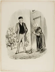 "- Hvordan har De det i dag, hr. Chapolard - Madame Pochet, en concierge, der ved, hvordan man opfører sig, bør kun tiltale sin udlejer i tredje person. - Hvordan kan jeg tale til dig i tredje person, når du er den første, jeg ser her til morgen"