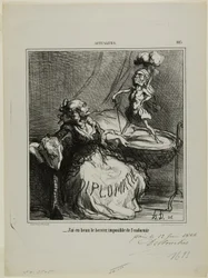 "- Uanset hvor meget jeg vugger ham, er det umuligt at få ham til at falde i søvn," plate 105 fra Actualités