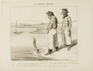 "- Vores båd har sluppet ankeret og er drevet væk.... vi sidder fast på denne ensomme ø som Robinson Crusoe... og uden noget at spise og ingen papegøje... - Det er sandt.... og jeg ved virkelig ikke, hvad jeg skal spise, når jeg først har fortæret dig, sta