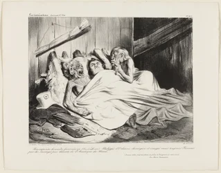 En rimelig belønning præsenteret i 1800 af de ukristelige vilde i Nordamerika til Louis-Philippe af Orléans, kirurg og udvandrer, men stadig franskmand. (Jeg hilser dig, nådige sorte dame, Herren er med dig.) Et Ave Maria fra Namaquan, plade 466