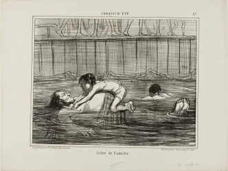 En familiescene, plade 37 fra Croquis D