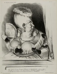 Frøken Etienne-Mona-Lisa-Cunégonde-Silly Goose of the Constitutionnel, forarget, kvalt og over-ornat over forestillingen om Anthony, hvor den ondskabsfulde Dumas havde den uanstændighed at håne den adelige familie Silly Goose of the Constitutionnel ..., pl