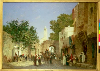 En arabisk gadescene, 1872