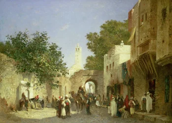 Arabisk gadescene, 1872