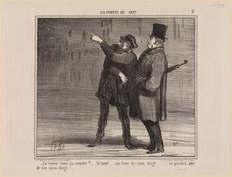 Ser De den, kometen? (Kometen fra 1857, blad 5)