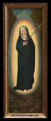 Our Lady of the Seven Dolours (olie på panel)