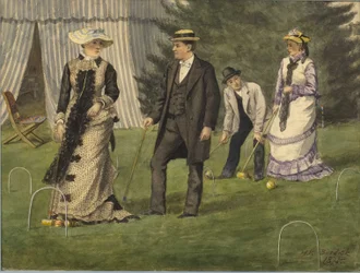 Kroketspillet, 1875.