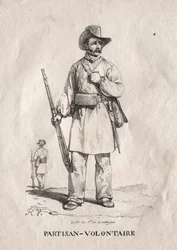 Frivillig partisan, 1822.