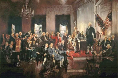 Underskrivelsen af De Forenede Staters forfatning i 1787