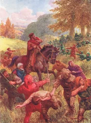 The Rescue of Sir Richard of the Lea, illustration fra 