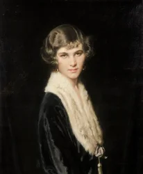 Portræt af Elizabeth Woodville (olie på lærred)