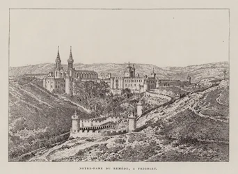 Notre-Dame Du Remede, A Frigolet (engraving)