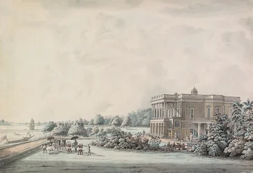Lady Teignmouth "s garden house on the banks of the Hooghly, Calcutta, after 1797dani
