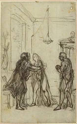 Studie til Lucains "La Pharsale", Canto II