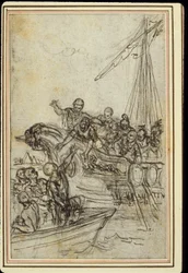 Studie til Lucains "La Pharsale", Canto VIII