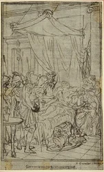 Studie til en illustration i Tacitus "Tiberius, or The Six First Books of the Annals" Book II, Vol. 1