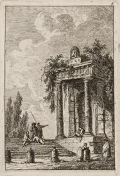 Tavle fire fra aftener i Rom, 1763-64